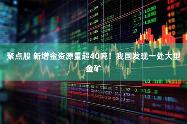 聚点股 新增金资源量超40吨！我国发现一处大型金矿